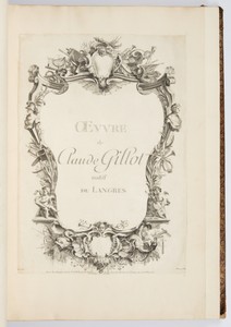 Title Page by Claude Gillot, created 1729–37, in Etching, engraving and graphite on laid paper. Download this artwork as a high-resolution wallpaper for desktop — Art Picture