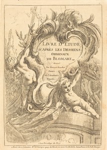Title Page by François Boucher, created published 1735, in etching on laid paper. Download this artwork as a high-resolution wallpaper for desktop, tablet, or m — Painting Picture