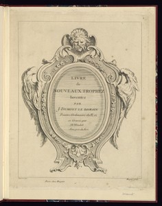 Title Page by Gilles-Marie Oppenord, created 1729–61, in Etching and engraving on paper. Download this artwork as a high-resolution wallpaper for desktop, table — Gilles-Marie Oppenord Wallpaper