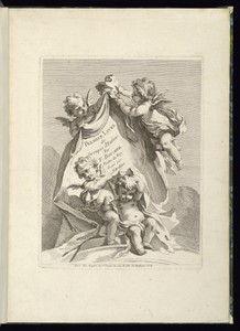 Title Page by François Boucher, created 1758–63, in Etching and engraving on laid paper. Download this artwork as a high-resolution wallpaper for desktop, table