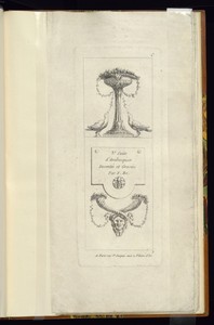 Title Page by Juste-François Boucher, created ca. 1775, in Etching on cream laid paper. Download this artwork as a high-resolution wallpaper for desktop, tablet — Juste-François Boucher Wallpaper