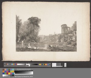 Tivoli, a Composition by Edward Goodall, in Etching; open etched state (earlier than R.207 engraver's proof) on medium, slightly textured, cream laid paper. Dow — Edward Goodall Wallpaper