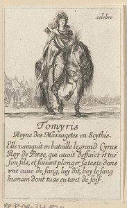 Tomyris by Stefano della Bella, created 1620 - 1664, in paper; etching. Download this artwork as a high-resolution wallpaper for desktop, tablet, or mobile. — Stefano della Bella Wallpaper