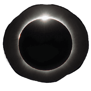 Total solformørkelse, der viser solens korona omkring månens silhuet. — Måneformørkelse Wallpapers