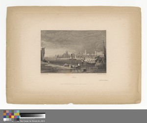Tours by Edward Francis Finden, in Line engraving on medium, slightly textured, cream wove paper. Download this artwork as a high-resolution wallpaper for deskt