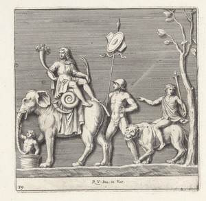 Triomf van Bacchus by Pietro Sante Bartoli, created 1645 - 1700, in paper; etching; engraving. Download this artwork as a high-resolution wallpaper for desktop, — Pietro Sante Bartoli Wallpaper