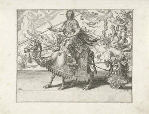 Triomf van Isaak by Dirck Volckertsz. Coornhert, created 1559, in paper; letterpress printing; etching; engraving. Download this artwork as a high-resolution wa