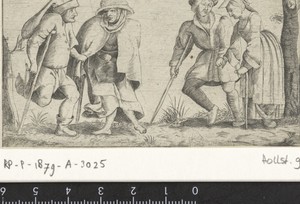 Twee paren by Dirk van Hoogstraten, created 1606 - 1640, in paper; engraving. Download this artwork as a high-resolution wallpaper for desktop, tablet, or mobil