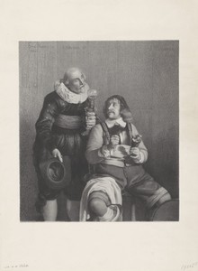 Twee schutters by S. Altmann, created 1832 - 1890, in paper; lithography. Download this artwork as a high-resolution wallpaper for desktop, tablet, or mobile. — S. Altmann Wallpaper