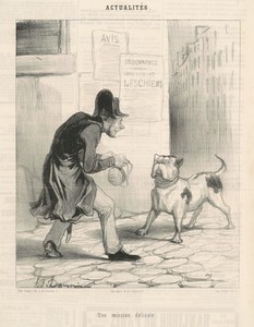 Une mission délicate by Honoré Daumier, created 1843, in lithograph. Download this artwork as a high-resolution wallpaper for desktop, tablet, or mobile. — Honoré Daumier Wallpaper