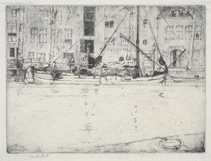 Unloading Peat by Frank Short, created 1889, in etching and aquatint. Download this artwork as a high-resolution wallpaper for desktop, tablet, or mobile. — Frank Short Wallpaper