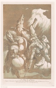 Val van Phaëton by Nicolas Lesueur, created 1701 - 1764, in paper; chiaroscuro woodcut; etching. Download this artwork as a high-resolution wallpaper for deskto