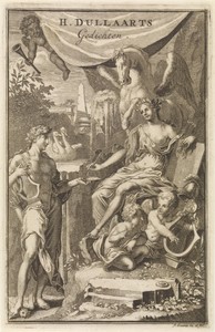 Venus en Apollo by Jan Goeree, created 1716, in paper; engraving. Download this artwork as a high-resolution wallpaper for desktop, tablet, or mobile. — Jan Goeree Wallpaper