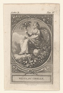 Vesta by François Marie Isidore Queverdo, created 1792 - 1798, in paper; etching; engraving. Download this artwork as a high-resolution wallpaper for desktop, t — François Marie Isidore Queverdo Wallpaper