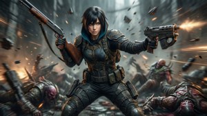 Saint-14 combatte contro i Vex con armi doppie