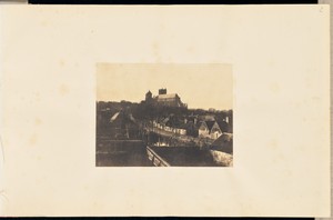 [View with river, Bourges] by Louis-Alphonse Davanne, created about 1851–1853. Download this artwork as a high-resolution wallpaper for desktop, tablet, or mobi — Louis-Alphonse Davanne Wallpaper