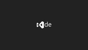 Visual Studio Code logo on dark gray background — Visual Studio Picture