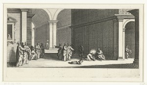 Voetwassing by Jacques Callot, created 1619 - 1624, in paper; etching; engraving. Download this artwork as a high-resolution wallpaper for desktop, tablet, or m — Jacques Callot Wallpaper