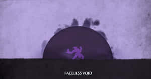 A purple silhouette of a running figure against a dark hill and moon. — Cute Spooky Wallpaper