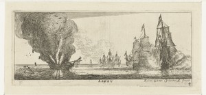 Vuur by Reinier Zeeman, created 1651 - 1662, in paper; etching. Download this artwork as a high-resolution wallpaper for desktop, tablet, or mobile.