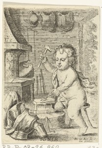 Vuur by Pieter van Avont, created 1622 - 1652, in paper; etching; engraving. Download this artwork as a high-resolution wallpaper for desktop, tablet, or mobile — Pieter van Avont Wallpaper