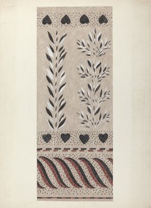 Wall Decoration by Alvin M. Gully, created c. 1940, in silkscreen on paperboard. Download this artwork as a high-resolution wallpaper for desktop, tablet, or mo — Alvin M. Gully Wallpaper