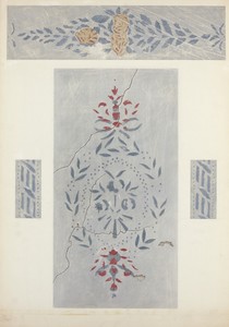 Wall Stencil by Alvin M. Gully, created c. 1940, in silkscreen on paperboard. Download this artwork as a high-resolution wallpaper for desktop, tablet, or mobil — Alvin M. Gully Wallpaper