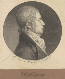 Wallace by Charles B. J. Févret de Saint-Mémin, created 1796-1797, in mezzotint and engraving in black on wove paper mounted to brown wove paper. Download this — Painting Picture