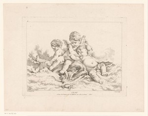 Water by Louis Félix de La Rue (le Jeune), created 1741 - 1765, in paper; etching. Download this artwork as a high-resolution wallpaper for desktop, tablet, or 