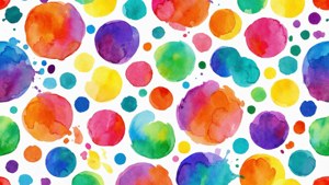 Papel de parede com padrão de aquarela divertido