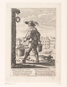 Waterdrager by Abraham Bosse, created 1629 - 1630, in paper; etching; engraving. Download this artwork as a high-resolution wallpaper for desktop, tablet, or mo — City Picture