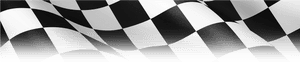 Waving black and white checkered racing flag symbolizing victory or race finish. — Checkered PNG
