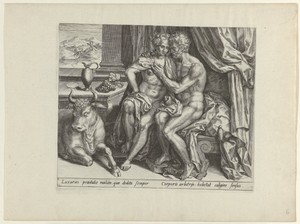 Wellust by Pieter Jalhea Furnius, created 1550 - 1625, in paper; engraving. Download this artwork as a high-resolution wallpaper for desktop, tablet, or mobile. — Pieter Jalhea Furnius Wallpaper
