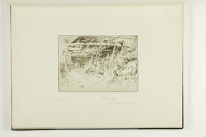 Wheelwright by James McNeill Whistler, created 1880, in Etching and drypoint with foul biting, with drypoint cancellation, in dark brown ink on ivory laid paper — James McNeill Whistler Wallpaper