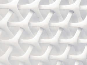 Padrão de treliça geométrica branca com sombras suaves e linhas limpas. — Minimalist White Aesthetic Papéis de Parede