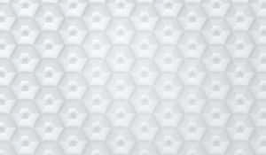 White hexagonal geometric pattern with soft shadows for modern design. — White Pattern Wallpaper