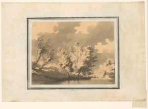 Wilg by John Robert Cozens, created 1789, in paper; chalk; soft-ground etching; aquatint. Download this artwork as a high-resolution wallpaper for desktop, tabl
