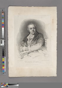 William Blake, Frontispiece by Luigi Schiavonetti, in Etching on moderately thick, slightly textured, cream laid paper. Download this artwork as a high-resoluti — Luigi Schiavonetti Wallpaper
