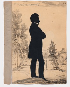William H. Maxwell by Auguste Edouart, created 1840, in Lithograph, chalk and cut paper on paper. Download this artwork as a high-resolution wallpaper for deskt — Auguste Edouart Wallpaper