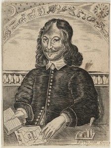 William Lilly by Robert Vaughan, in engraving. Download this artwork as a high-resolution wallpaper for desktop, tablet, or mobile. — Robert Vaughan Wallpaper