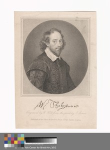 William Shakespeare by William Holl II, in Line engraving on wove paper. Download this artwork as a high-resolution wallpaper for desktop, tablet, or mobile. — William Holl II Wallpaper
