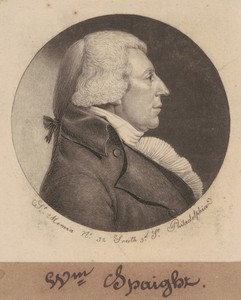 William Spaight by Charles B. J. Févret de Saint-Mémin, created 1798, in mezzotint and engraving in black on wove paper mounted to brown wove paper. Download th — Charles B. J. Févret de Saint-Mémin Wallpaper