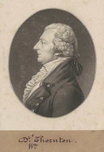 William Thornton by Charles B. J. Févret de Saint-Mémin, created 1804, in mezzotint and engraving in black on wove paper mounted to brown wove paper. Download t — Charles B. J. Févret de Saint-Mémin Wallpaper