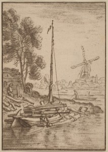 Winding River by Cornelis Ploos van Amstel, created 1761, published 1765, in chalk manner with etched hatching printed in brown ink on laid paper. Download this — Cornelis Ploos van Amstel Wallpaper