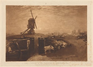 Windmill and Lock by William Say, created published 1811, in etching and mezzotint. Download this artwork as a high-resolution wallpaper for desktop, tablet, or — William Say Wallpaper