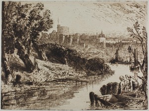Windsor by Francis Seymour Haden, created 1878, in Etching on ivory wove paper. Download this artwork as a high-resolution wallpaper for desktop, tablet, or mob