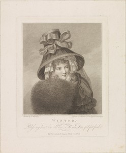 Winter by Francesco Bartolozzi, created 1789-02-01, in paper; stipple engraving; etching. Download this artwork as a high-resolution wallpaper for desktop, tabl — Francesco Bartolozzi Wallpaper