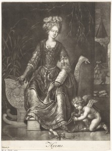 Winter by Pieter Schenk (I), created 1670 - 1713, in paper; engraving; mezzotint. Download this artwork as a high-resolution wallpaper for desktop, tablet, or m — Pieter Schenk (I) Wallpaper