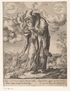 Winter by Matthäus Greuter, created 1585 - 1638, in paper; engraving. Download this artwork as a high-resolution wallpaper for desktop, tablet, or mobile. — Portrait Picture