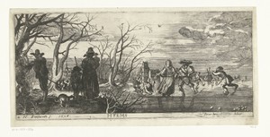 Winter by Herman Breckerveld, created 1626, in paper; etching; engraving. Download this artwork as a high-resolution wallpaper for desktop, tablet, or mobile. — Herman Breckerveld Wallpaper